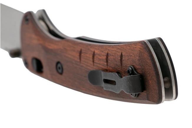 Afbeelding voor Benchmade SlipRidge 15090, Stonewashed CPM MagnaCut, Stabilized Wood zakmes