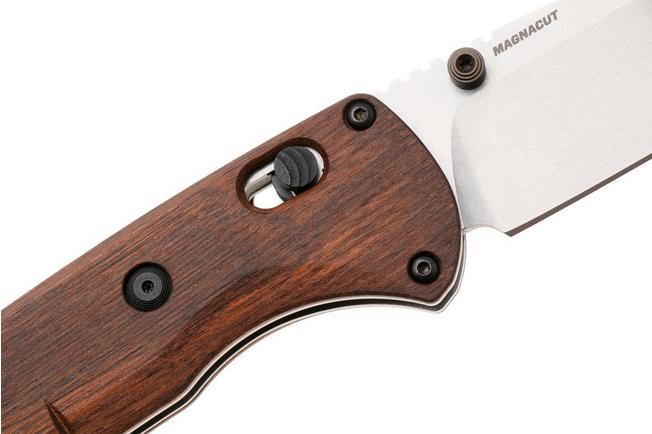 Afbeelding voor Benchmade SlipRidge 15090, Stonewashed CPM MagnaCut, Stabilized Wood zakmes