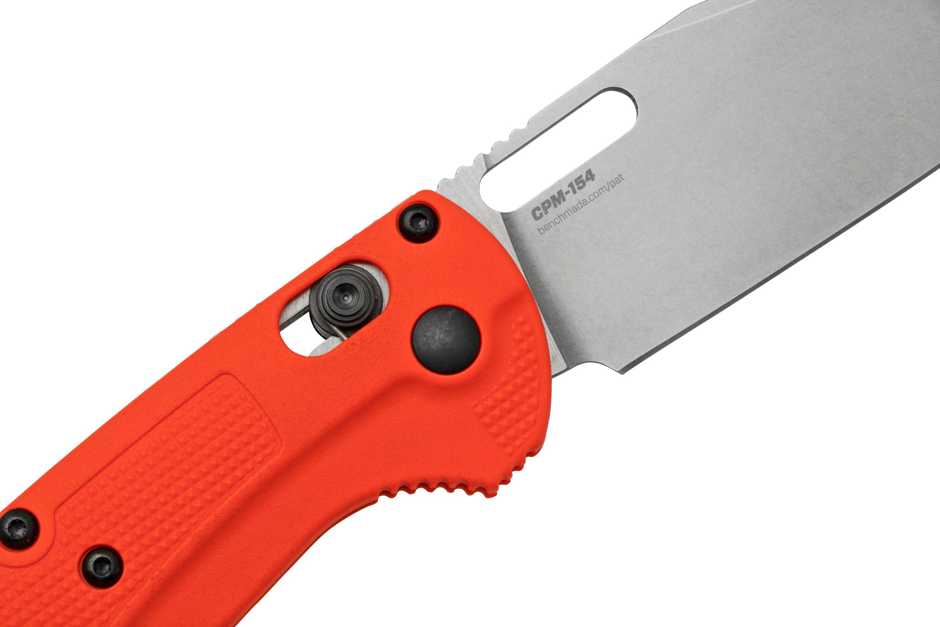 Benchmade Taggedout 15535 Orange Grivory & CPM-154 Stainless