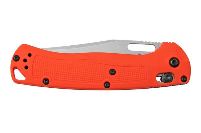 Benchmade Knives: 15535 Taggedout - AXIS Lock - Orange Grivory