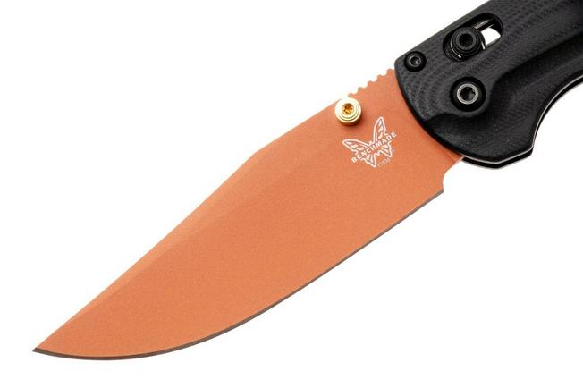 Afbeelding voor Benchmade Taggedout 15536CR-2501, Copper Suede Cerakote CPM-S45VN, Black G10, Limited Editon jachtzakmes 