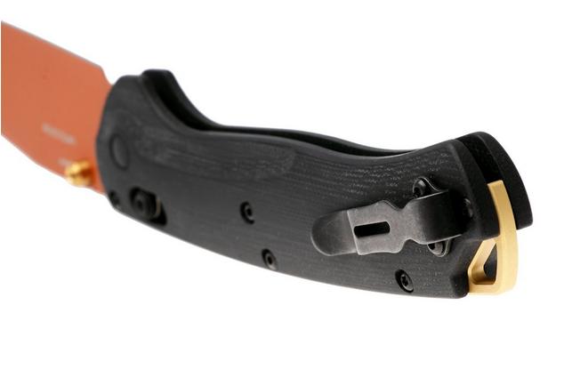 Afbeelding voor Benchmade Taggedout 15536CR-2501, Copper Suede Cerakote CPM-S45VN, Black G10, Limited Editon jachtzakmes 