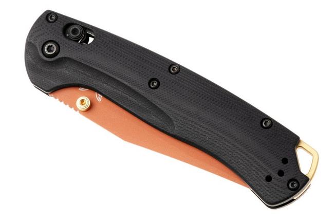 Afbeelding voor Benchmade Taggedout 15536CR-2501, Copper Suede Cerakote CPM-S45VN, Black G10, Limited Editon jachtzakmes 