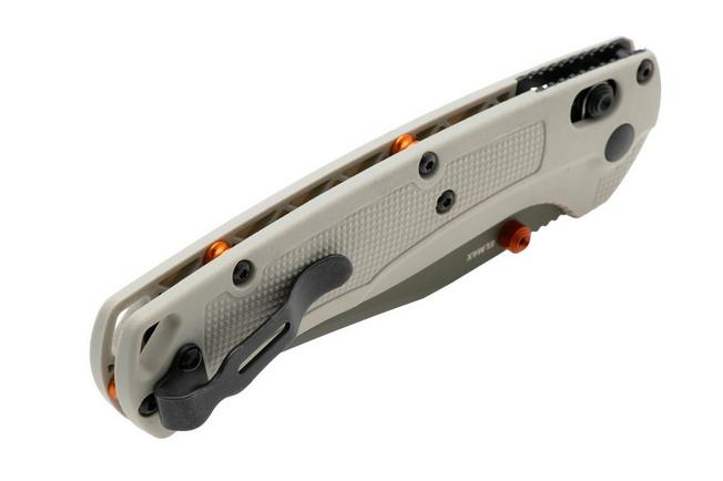 Afbeelding voor Benchmade Taggedout 15536GN-01 Green Cerakote Elmax, Tan Grivory, jachtzakmes