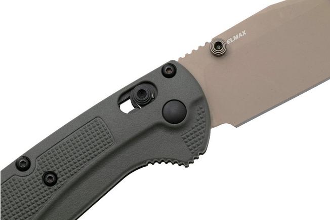 Afbeelding voor Benchmade Taggedout 15536TN-02 Tan Cerakote Elmax, Deep Olive Grivory, jachtzakmes