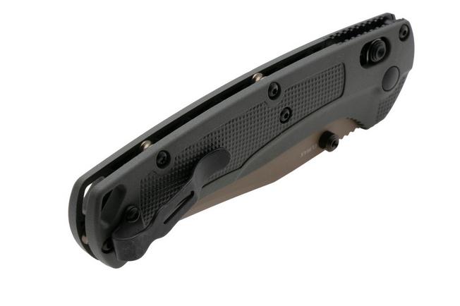 Afbeelding voor Benchmade Taggedout 15536TN-02 Tan Cerakote Elmax, Deep Olive Grivory, jachtzakmes
