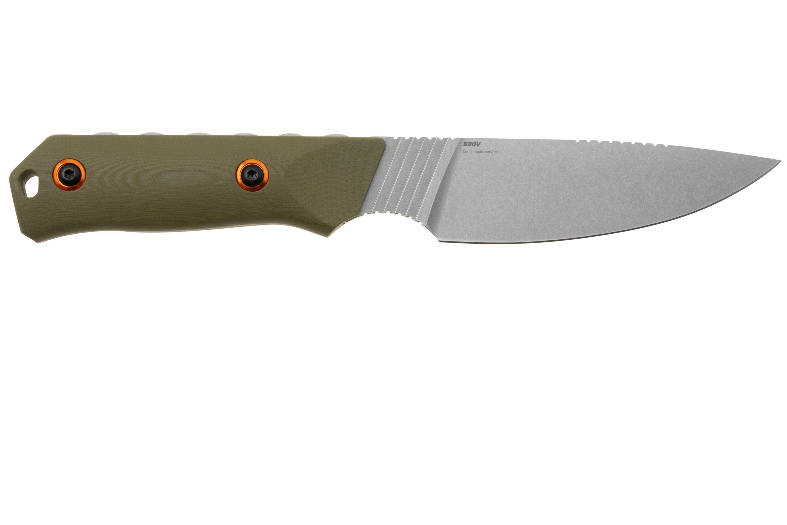 Benchmade Raghorn 15600-01, CPM-S30V, OD Green G10, hunting knife ...