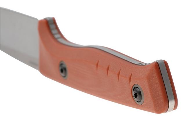 Afbeelding voor Benchmade SlipRidge Fixed 15650-01-KIT, Stonewashed CPM MagnaCut, Rust Orange G10, jachtmes met ontweihaak
