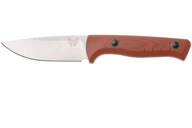 Afbeelding voor Benchmade SlipRidge Fixed 15650-01, Stonewashed CPM MagnaCut, Rust Orange G10 jachtmes