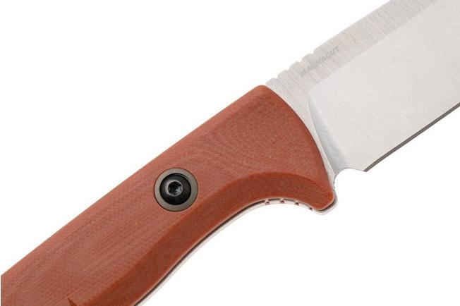 Afbeelding voor Benchmade SlipRidge Fixed 15650-01, Stonewashed CPM MagnaCut, Rust Orange G10 jachtmes