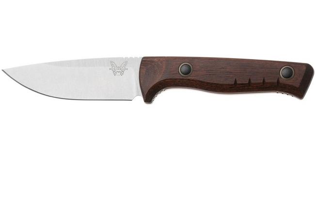 Afbeelding voor Benchmade SlipRidge Fixed 15650, Stonewashed CPM MagnaCut, Stabilized Wood jachtmes