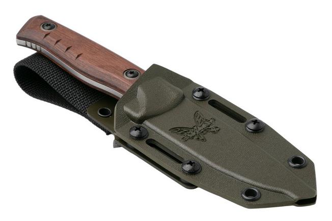 Afbeelding voor Benchmade SlipRidge Fixed 15650, Stonewashed CPM MagnaCut, Stabilized Wood jachtmes