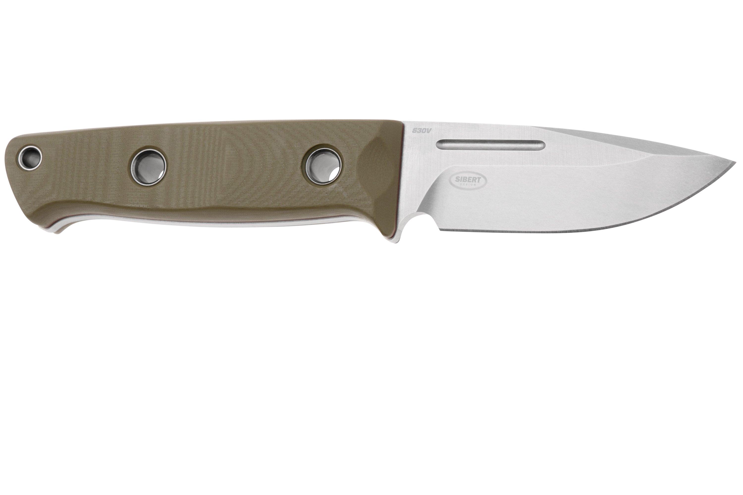 Benchmade Mini Bushcrafter 165-1, CPM-S30V, OD Green G10, cuchillo ...