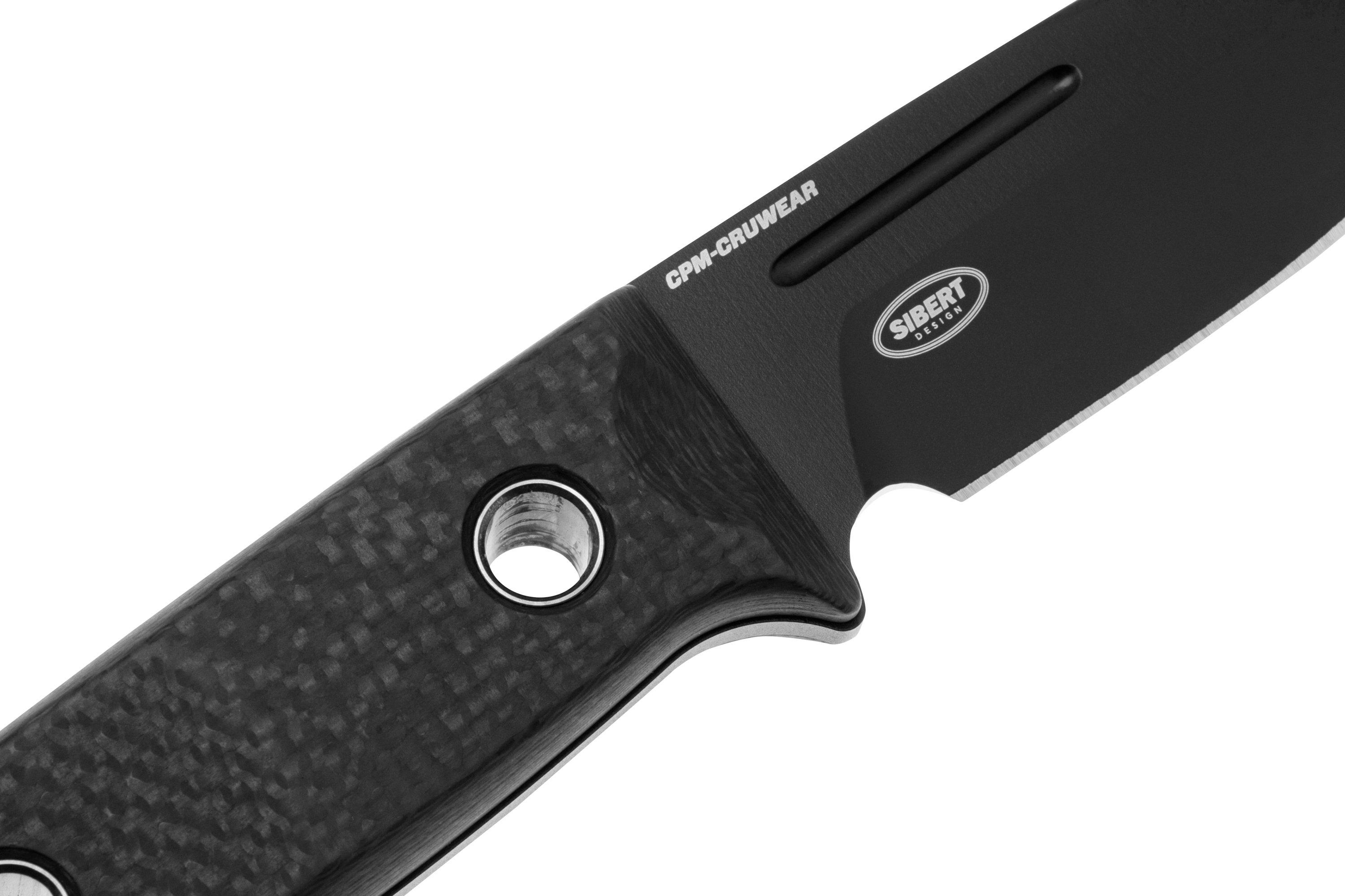 Benchmade Mini Bushcrafter 165BK Black Cerakote CPM-CruWear, Carbon ...