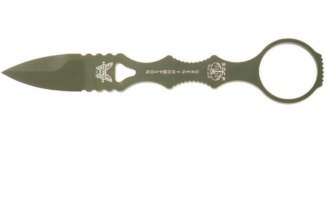 Afbeelding voor Benchmade Mini SOCP 177GN, Olive Drab Cerakote 440C, vaststaand mes, Greg Thompson design
