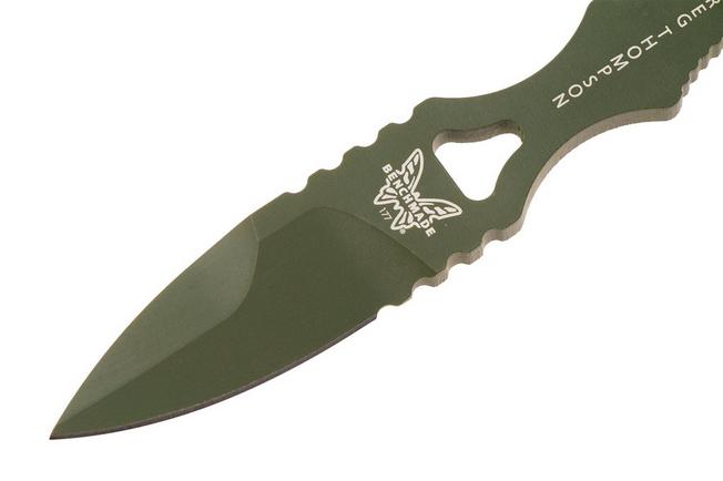 Afbeelding voor Benchmade Mini SOCP 177GN, Olive Drab Cerakote 440C, vaststaand mes, Greg Thompson design