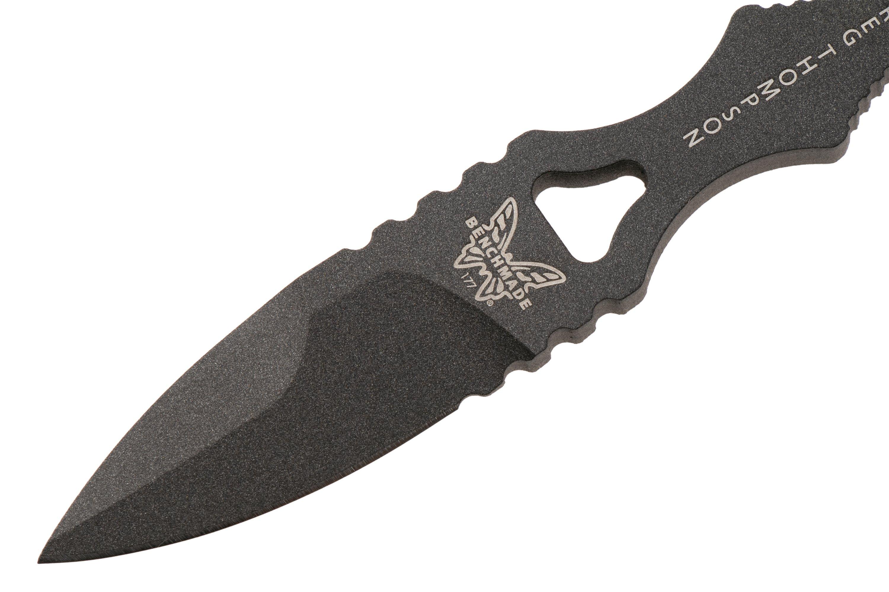 Benchmade Mini SOCP 177GY, Urban Gray Cerakote 440C, fixed knife, Greg ...