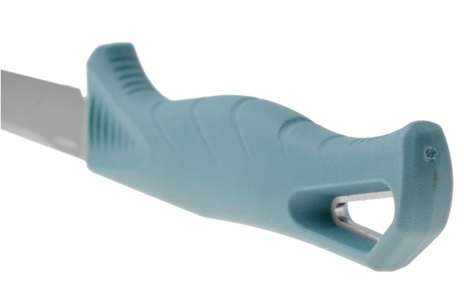 Afbeelding voor Benchmade Fishcrafter Trailing Point 5” 18030, Stonewashed CPM MagnaCut, Depth Blue Santoprene fileermes