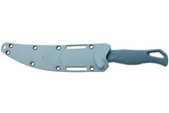 Afbeelding voor Benchmade Fishcrafter Trailing Point 5” 18030, Stonewashed CPM MagnaCut, Depth Blue Santoprene fileermes