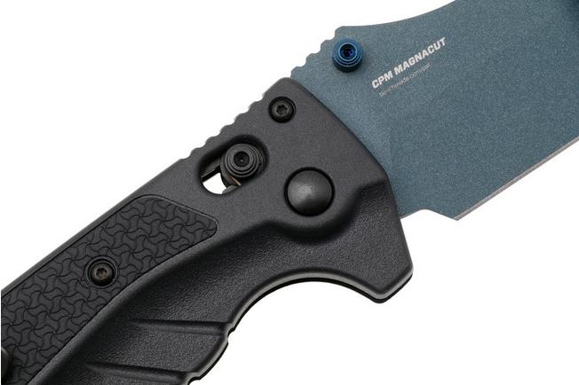 Bild für Benchmade Adira 18060BT-01 Blue Titanium Cerakote CPM MagnaCut, Tempest Gray Grivory Taschenmesser