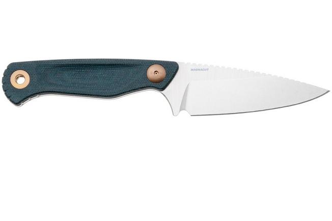 Bild für Benchmade Dacian 203-04 Stonewashed CPM MagnaCut, Blue Canvas Micarta Fahrtenmesser, Kydexscheide mit Leder