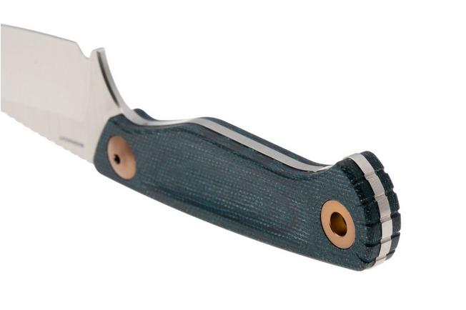 Bild für Benchmade Dacian 203-04 Stonewashed CPM MagnaCut, Blue Canvas Micarta Fahrtenmesser, Kydexscheide mit Leder