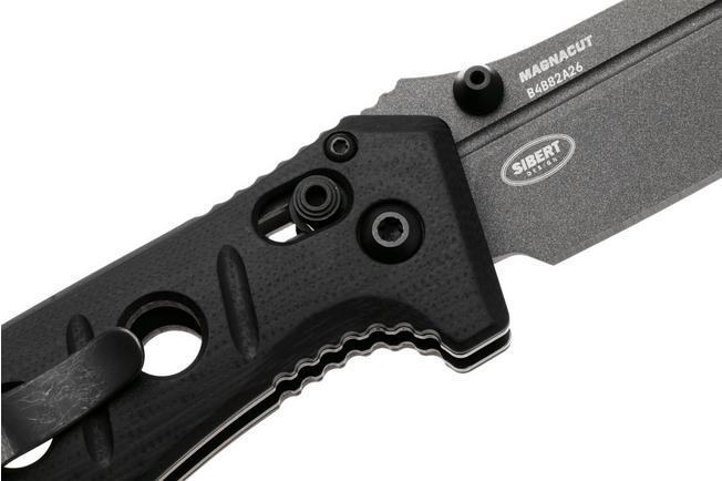 Afbeelding voor Benchmade Mini Adamas 273GY-04, Tungsten Grey Cerakote CPM MagnaCut, Black G10 zakmes, Shane Sibert design