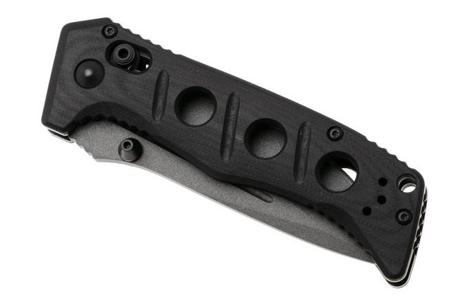 Afbeelding voor Benchmade Mini Adamas 273GY-04, Tungsten Grey Cerakote CPM MagnaCut, Black G10 zakmes, Shane Sibert design