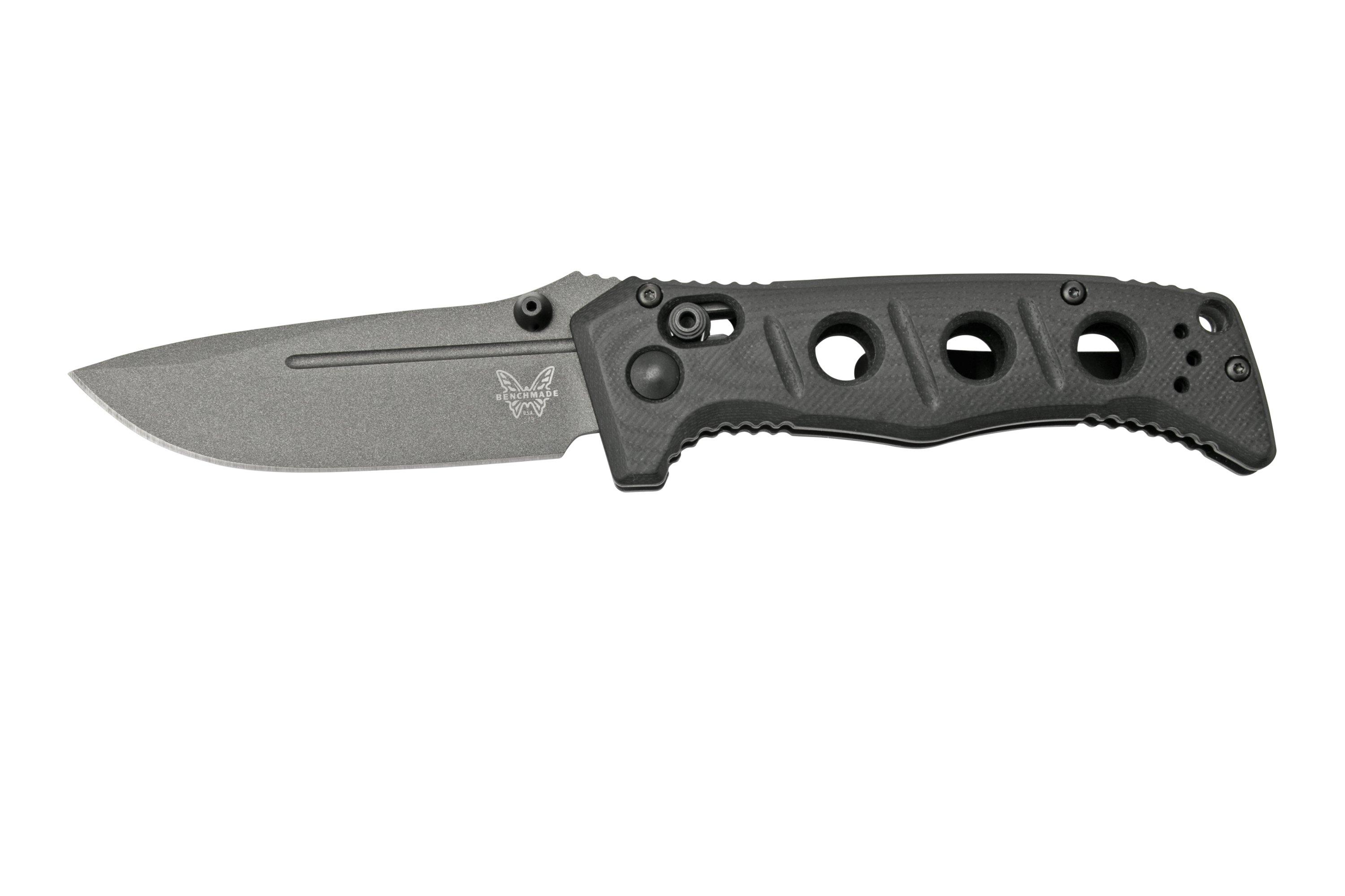 Benchmade 273GY1 Sibert Mini Adamas Black G10, Tungsten Grey pocket