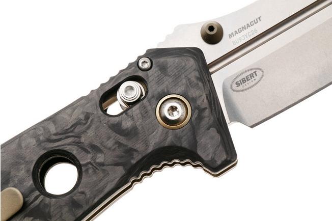 Afbeelding voor Benchmade Adamas 275-05, Stonewashed CPM MagnaCut, Marbled Carbon Fiber zakmes, Shane Sibert design