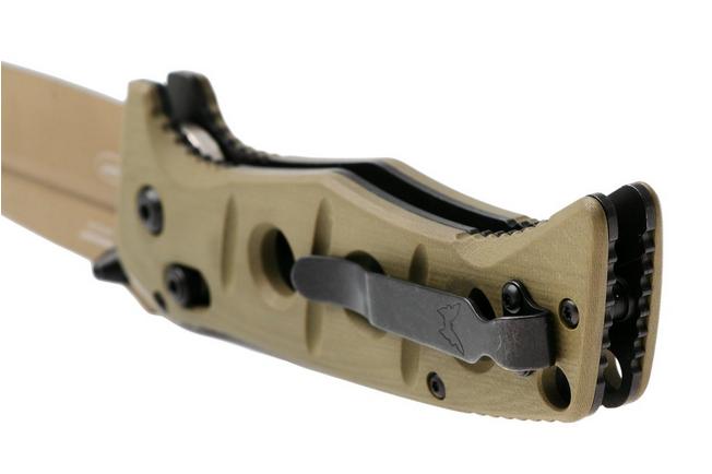 Afbeelding voor Benchmade Adamas 275FE-04, Flat Earth Cerakote CPM MagnaCut, OD Green G10 zakmes, Shane Sibert design