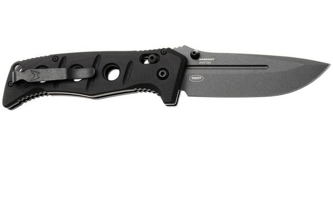 Afbeelding voor Benchmade Adamas 275GY-03, Black Oxide CPM MagnaCut, Black G10 zakmes, Shane Sibert design