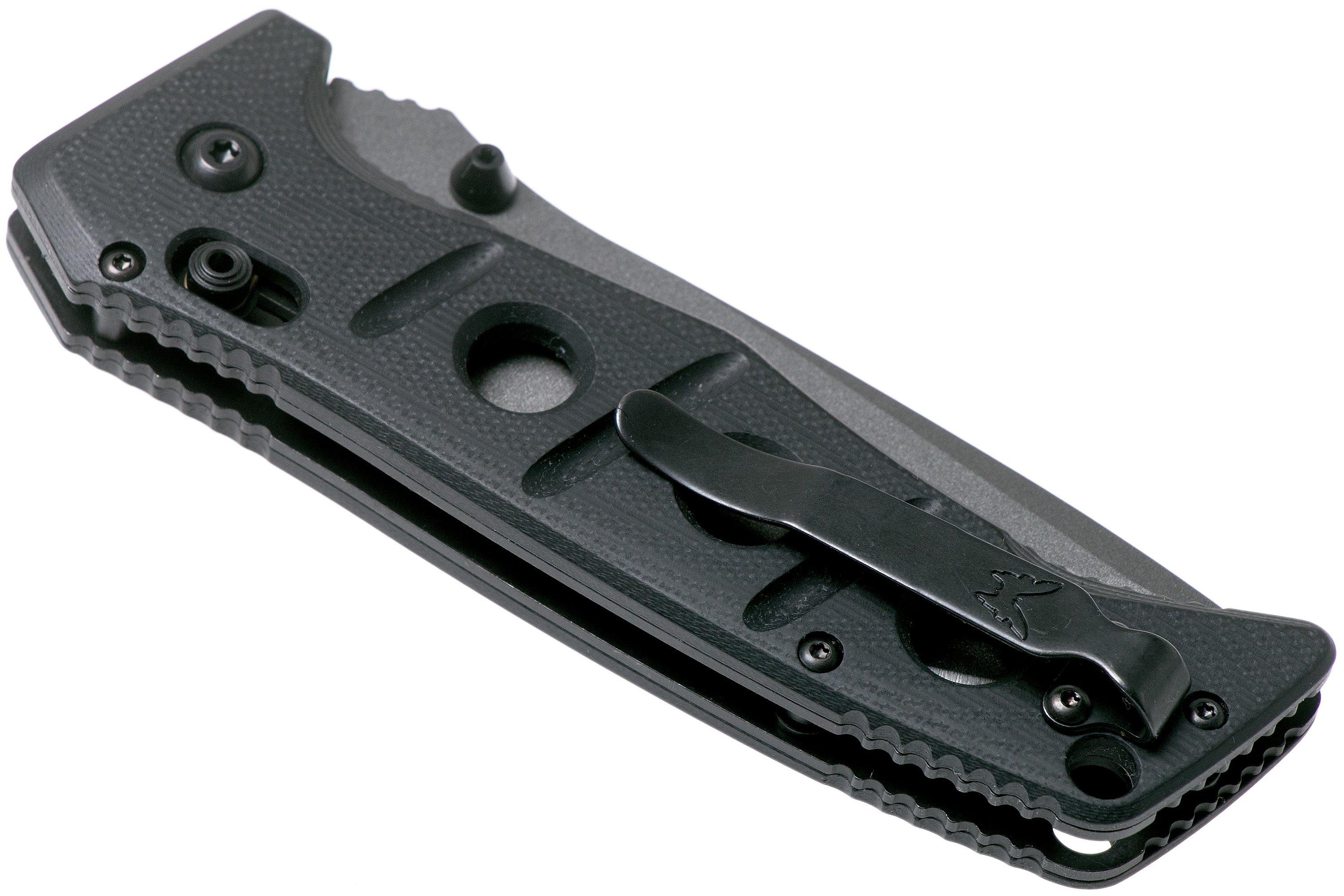 Benchmade 275SGY1 Sibert Adamas Black G10, Tungsten Grey Serrated