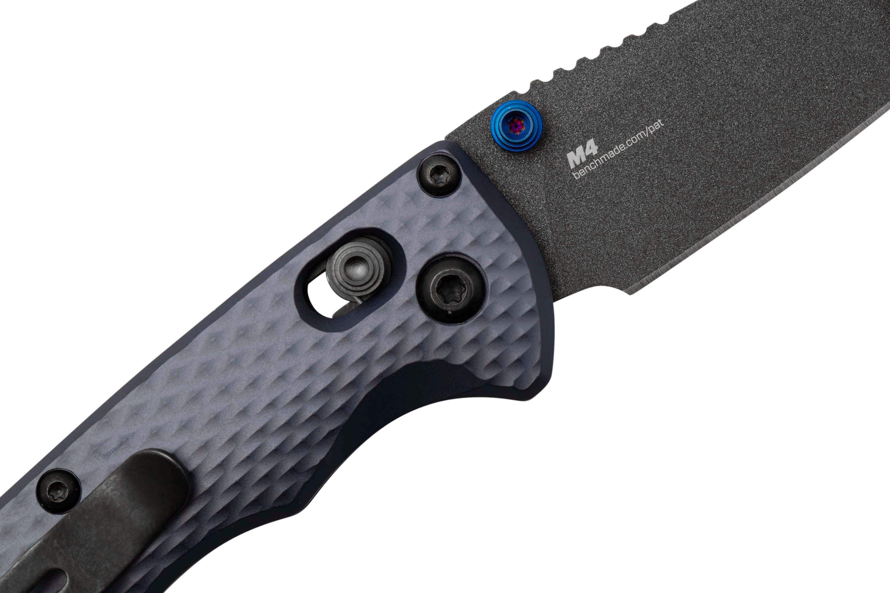 Benchmade 290BK Full Immunity Crater Blue pocket knife | Advantageously ...