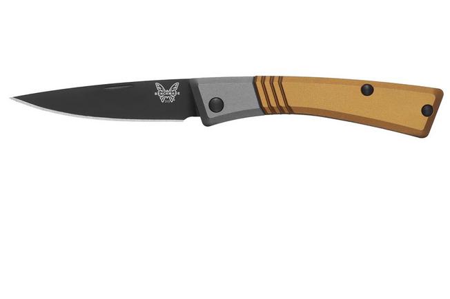Image for Benchmade Successor 315BK-01, Black Cerakote M390, Burnt Brass, Ash Gray, Aluminium, pocket knife