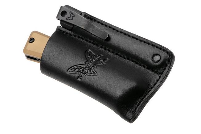 Bild für Benchmade Successor 315BK-01, Black Cerakote M390, Burnt Brass, Ash Gray, Aluminium, Taschenmesser