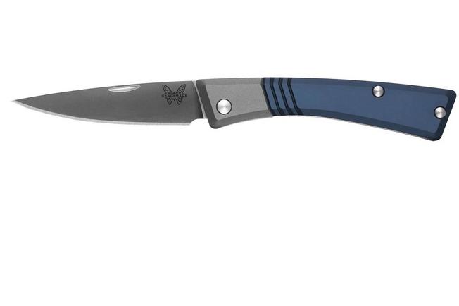 Image for Benchmade Successor 315, Satin M390, Crater Blue, Ash Gray, Aluminium, pocket knife