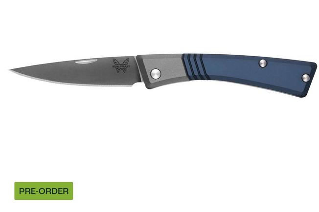Imagen para Benchmade Successor 315, Satin M390, Crater Blue, Ash Gray, Aluminium, navaja