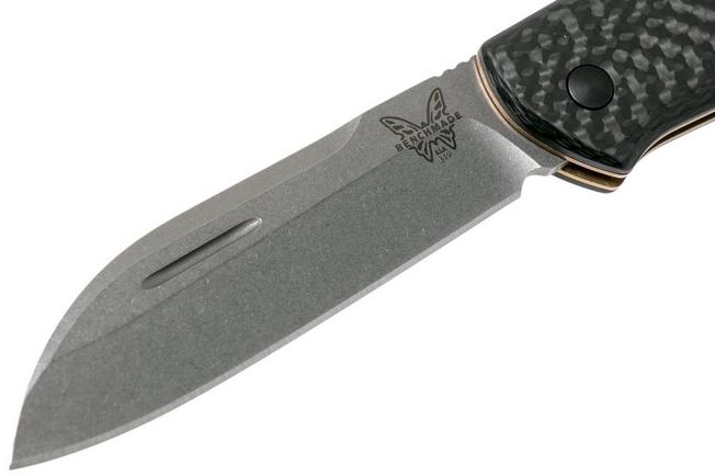 Image for Benchmade Proper 319-2 Carbon fibre S90V Slipjoint pocket knife