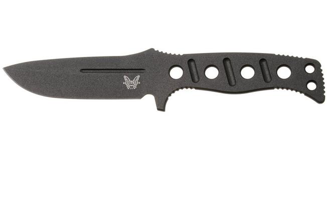 Afbeelding voor Benchmade Fixed Adamas 375BK-02, Cobalt Black Cerakote CPM MagnaCut, Black Paracord, vaststaand mes, Shane Sibert design