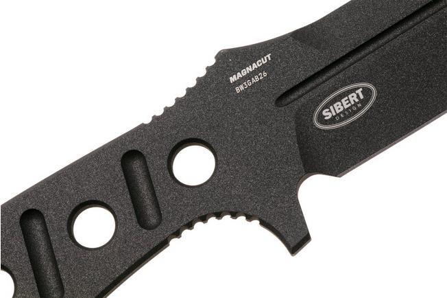 Afbeelding voor Benchmade Fixed Adamas 375BK-02, Cobalt Black Cerakote CPM MagnaCut, Black Paracord, vaststaand mes, Shane Sibert design