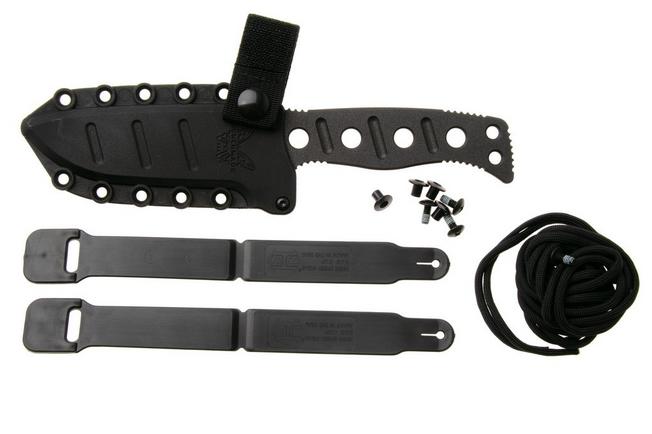 Afbeelding voor Benchmade Fixed Adamas 375BK-02, Cobalt Black Cerakote CPM MagnaCut, Black Paracord, vaststaand mes, Shane Sibert design