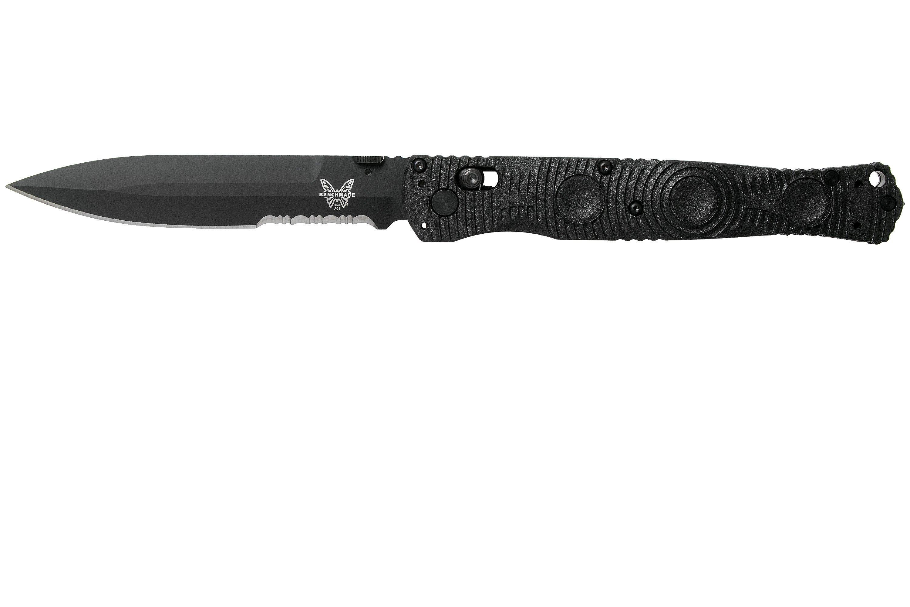 Benchmade SOCP 4.5 391SBK Serrated pocket knife, Greg Thompson design