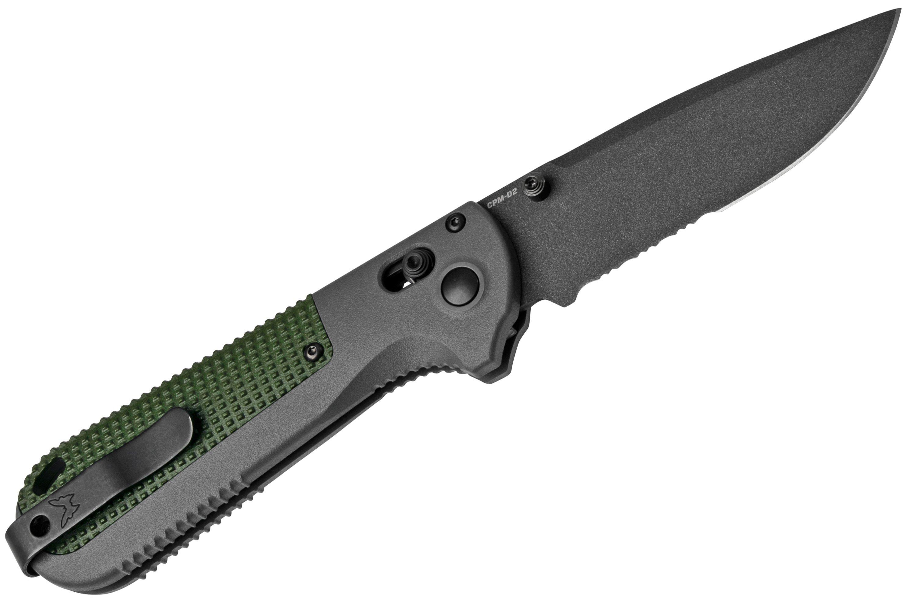 Benchmade Redoubt 430SBK Serrated pocket knife | Advantageously ...