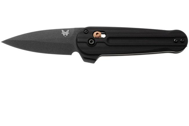 Afbeelding voor Benchmade Lowden 491BK-02, Black Cerakote CPM S90V, Black G10 zakmes