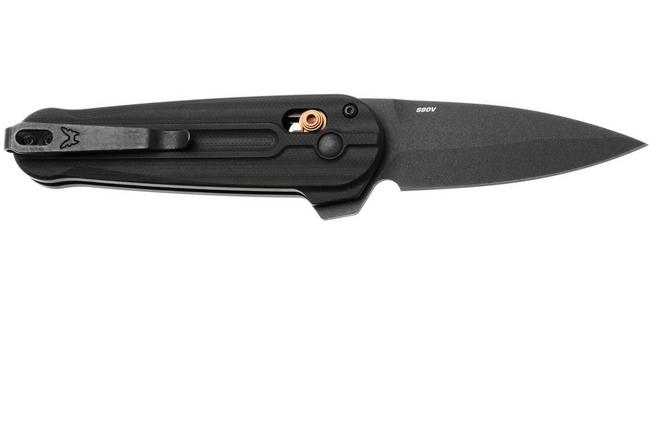 Afbeelding voor Benchmade Lowden 491BK-02, Black Cerakote CPM S90V, Black G10 zakmes