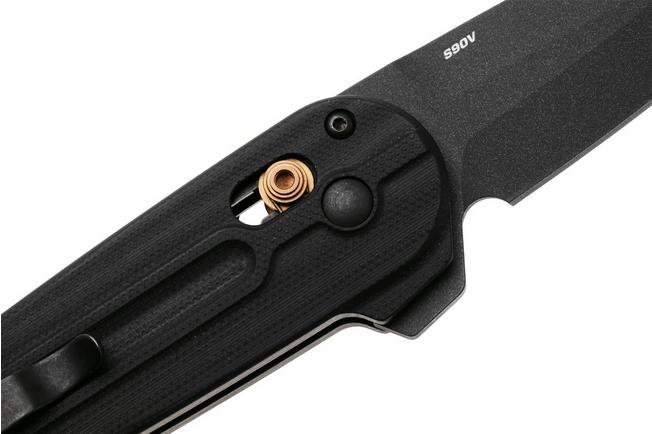 Afbeelding voor Benchmade Lowden 491BK-02, Black Cerakote CPM S90V, Black G10 zakmes