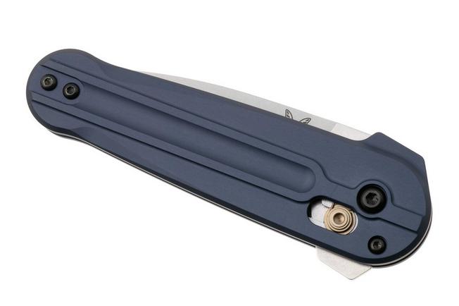 Afbeelding voor Benchmade Lowden 491 Stonewashed M390, Crater Blue Aluminium, zakmes
