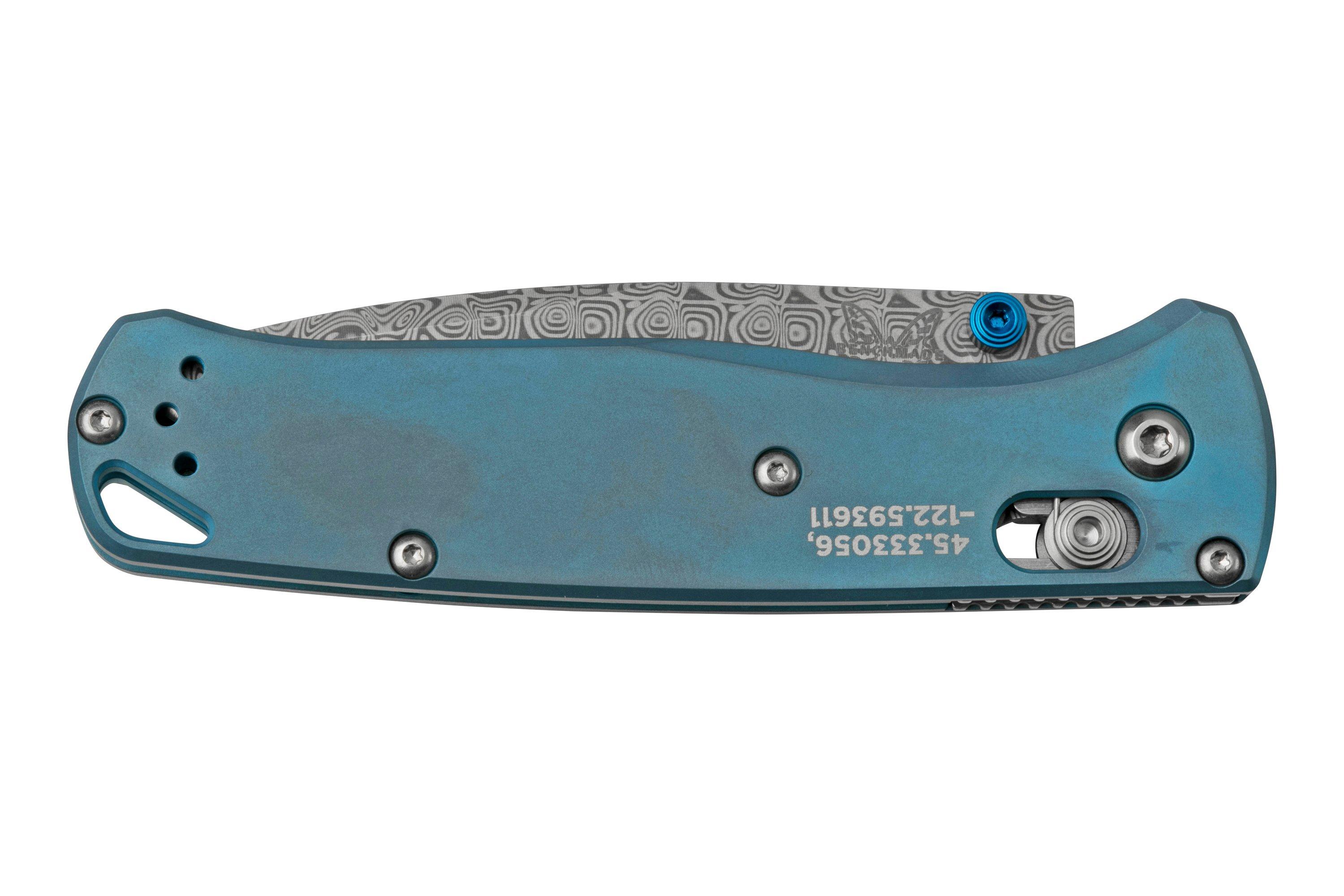 Benchmade Bugout 5th Anniversary 2022 5352204 Blue Damasteel, pocket