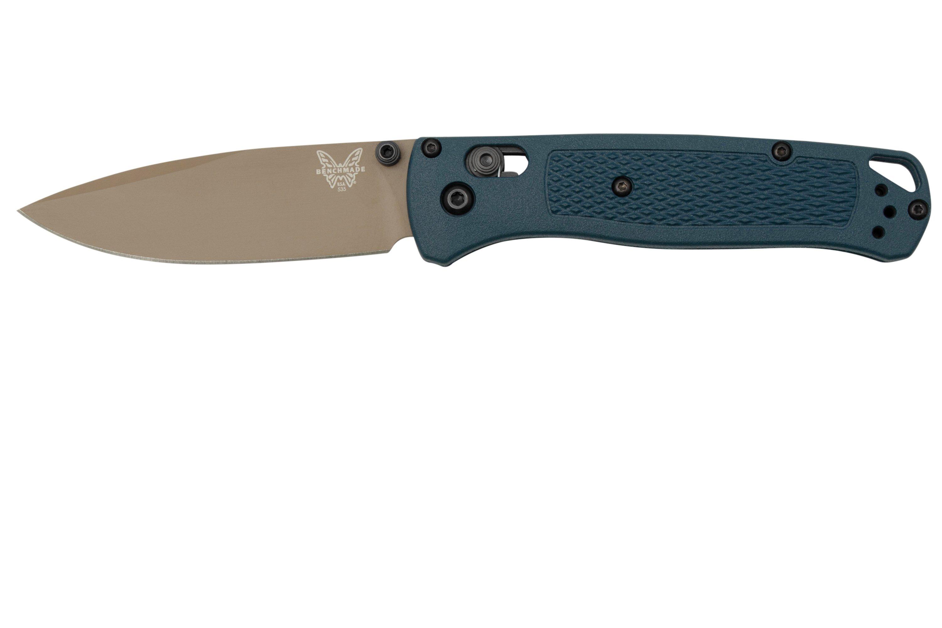 Benchmade Bugout 535FE-05 Crater Blue Grivory, Flat Dark Earth Cerakote ...
